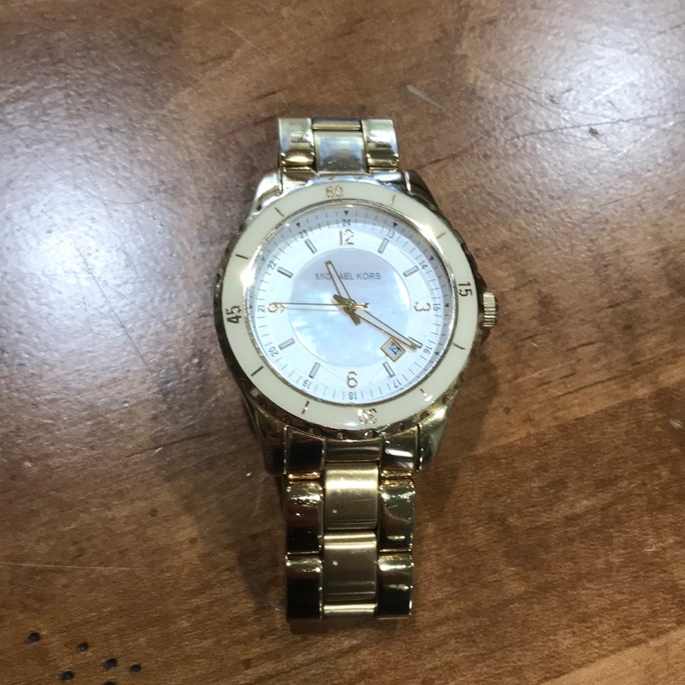 Michael Kors oversize Gold Watch, sized small